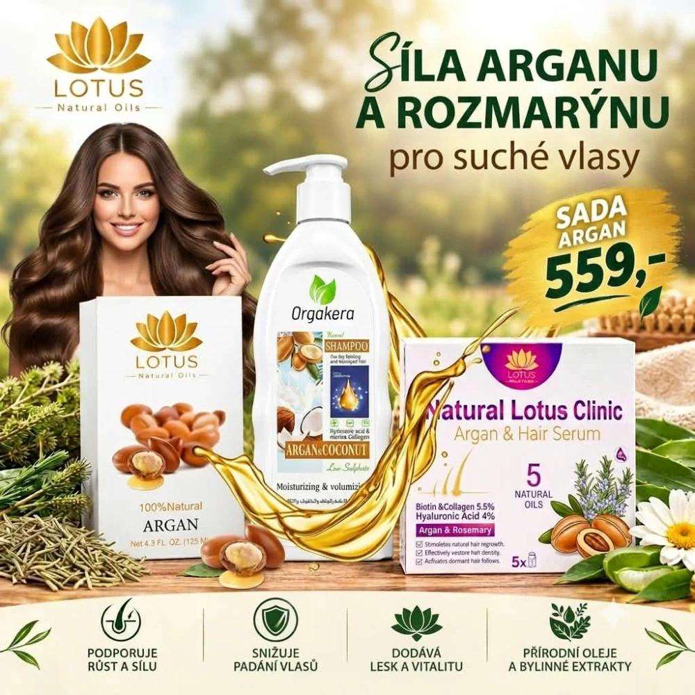 sada na vlasy argan