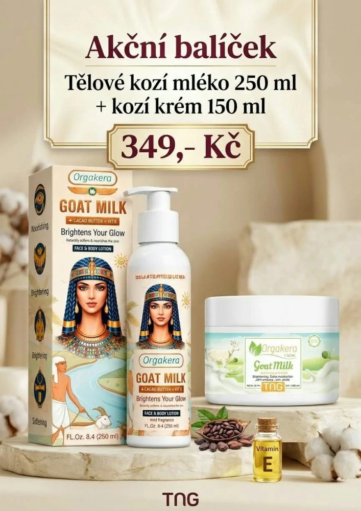 sada kozí tělové mléko a krém
