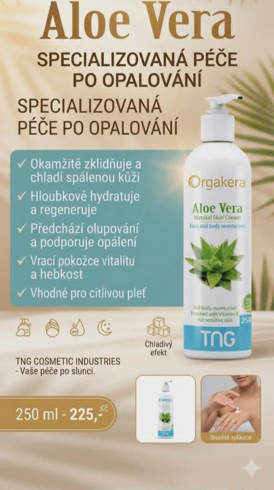 tělové mléko aloe vera 250 ml