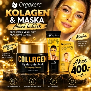 kolagenový krém s retinolem a 24K zlatem + kolagenová zlatá maska